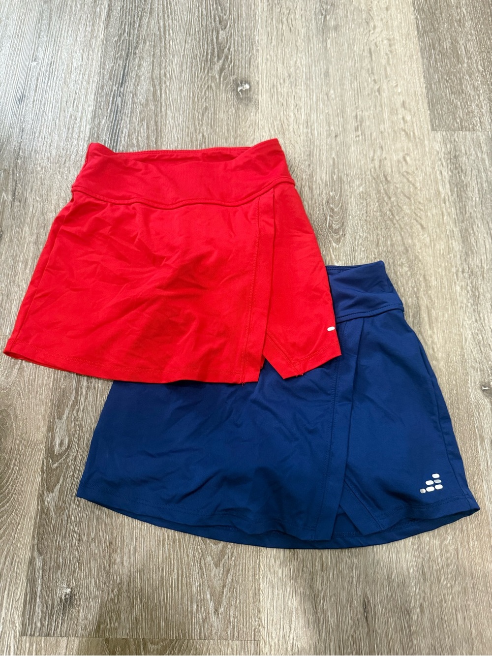 bcg Girls' Red and Navy Athletic Skorts Duo